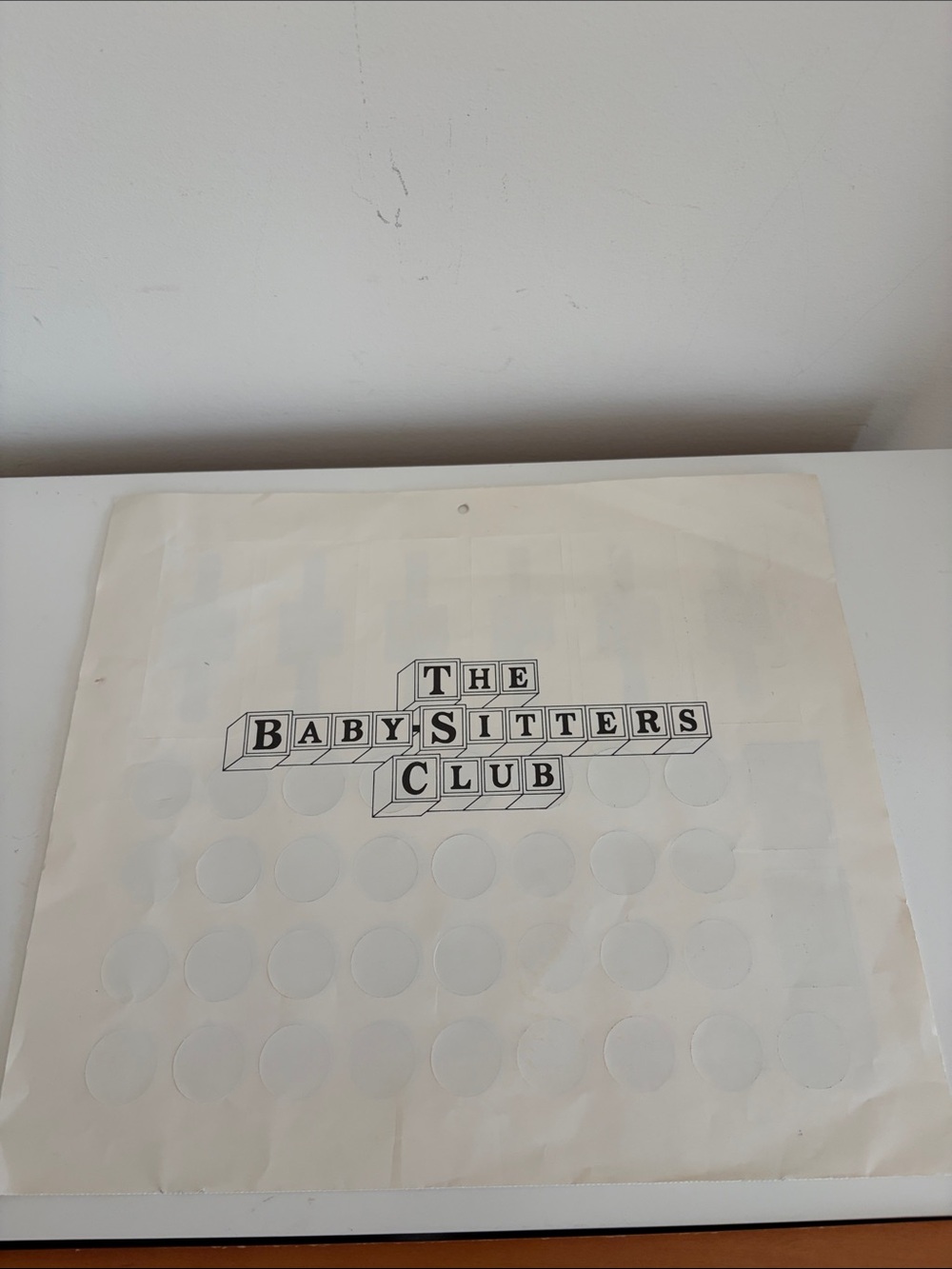 Vintage The Baby-Sitters Club Calendar Sticker Set